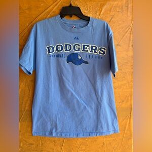 Los Angeles Dodgers Vintage MLB T-shirt in Light Blue Size Medium